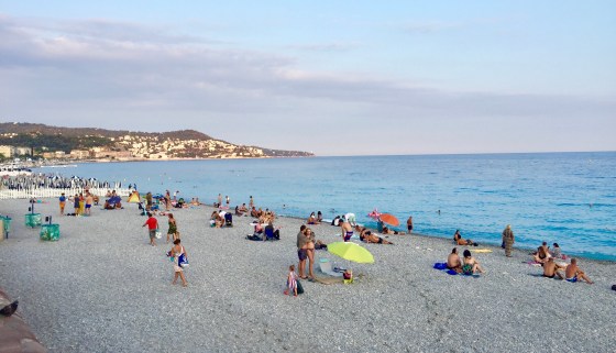 Beach in Nice, France